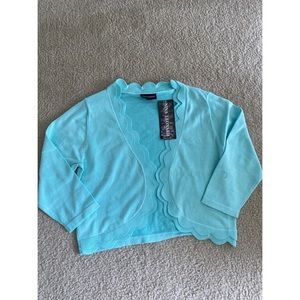 Nina Leonard Women’s  Scalloped Cover Up NWT